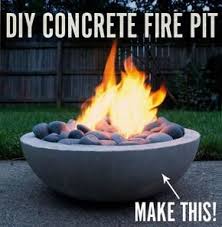 Diy Mini Concrete Fire Pit Concrete Diy Concrete Fire Pits Fire Pit