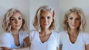 3 Ways To Curl Short Hair Youtube How To Curl Short Hair Short Hair Styles Shoulder Length Hair