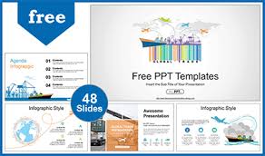 Download free powerpoint templates and google slides themes for your presentations. Global Logistics Network Powerpoint Templates For Free
