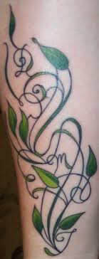 Pin By Mary Thomas On Ink Initial Tattoo Tattoo Designs Vine Tattoos