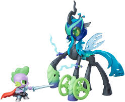Queen chrysalis my little pony. Hasbro B6009 My Little Pony Guardians Of Harmony Queen Chrysalis Vs Spike The Dragon Spielzeug Sortiert Modelle 1 Stuck Amazon De Spielzeug