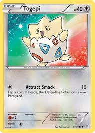 Togepi is a pokémon who appears to not have fully hatched out of its shell yet; Togepi Xy Roaring Skies Tcg Card Database Pokemon Com