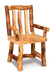 Amish Rustic Pine Log Chairs With Arms Rustic Log Furniture Log Chairs Log Furniture