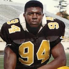 Terry Crews played in the NFL during the 1990s as a defensive end and  linebacker. He was part of the practice squads for the Philadelphia Eagles  and the Green Bay Packers and