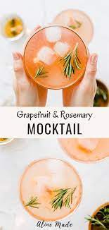 Grapefruit Rosemary Mocktail Easy Mocktail Recipes Summer Drink Recipes Mocktail Recipe