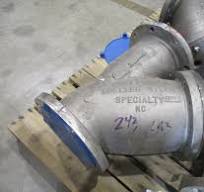 MUELLER Y-STRAINER VALVE 8" 150# 781316L W.045 PF SS SCREEN, A351-CF3M