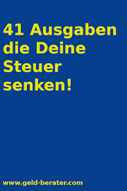 Mit Diesen Ausgaben Kannst Du Einfach Deine Steuer Senken Das Beste Daran Ist Fast Jeder Hat Diese Taglichen Ausgaben Du Mus Steuertipps Steuern Sparen Geld