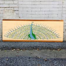 Check spelling or type a new query. Peter Pepper Products Vintage Mid Century Peacock On Canvas On Walnut Wall Art Vintage Mid Century Vintage Finds Wall Art