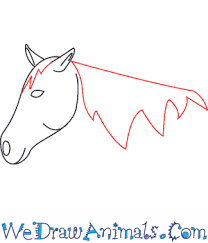 Pretty cartoon horse or pony drawing for beginners. How To Draw A Mustang Horse