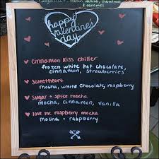 Vintage Coffee Shop Valentines Day Menu Easel Fixtures Close Up Vintage Coffee Shops Coffee Valentines Coffee Shop Menu