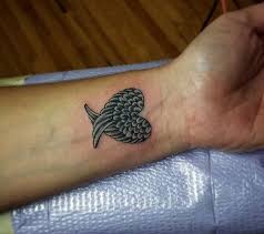 Scroll through these exquisite 'angel wing tattoos' and be inspired by the fascinating and diverse ways people interpret and modify this design to their these matching angel wings wrist tattoos are flightless wonders. Wrist Cute Angel Wings Tattoo Novocom Top