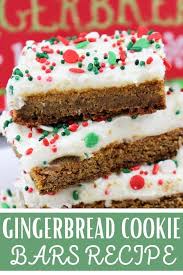Gingerbread Cookie Bars Recipe Gingerbread Bar Recipe Cookie Bar Recipes Gingerbread Cookie Bars