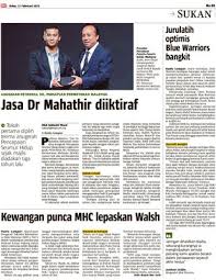 Mahathir mohamad iskandar's geni profile. Jasa Dr Mahathir Diiktiraf Klik