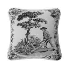 Home decor decorative accents (10) decorative pillows (10) shop by. C F Home Colonial Williamsburg 14 X 14 Black Toile Needlepoint Pillow Target