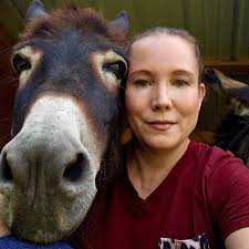 A happy girl with her cow 🥹 🐄 🐮