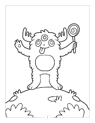 Cauta prin cele 5000 de desene de colorat si planse de colorat. Pagina De Colorat Monstru In Stil Desen Animat Pentru Copii