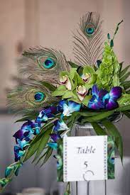 Peacock Themed Wedding Ideas Peacock Wedding Centerpieces Peacock Wedding Theme Peacock Centerpieces
