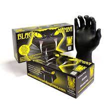 Chemprotec™ unlined black rubber gloves. Black Mamba Disposable Black Nitrile Gloves Bx Bmg Gloves Co Uk