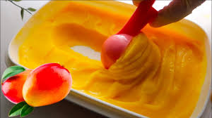 آيس كريم مانجو بمكونين فقط وبدون كريمه سهل وسريع ولذيذ Youtube Desserts Fruit Food