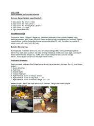 Khasiat dan cara buat jus pegaga centella asiatica. Jus Lega Docx