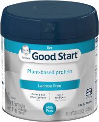 Amazon Com Gerber Good Start Plant Based Protein Lactose Free Non Gmo Powder Infant Formula Stage 1 20 Ounces Health Personal Care
