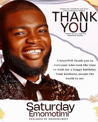 Birthday flyer design l created for Fredrick Collins Chukwuemeka Wishing a  very happy birthday to a talented graphic designer! May your year be filled  with innovative ideas and stunning projects. Design by