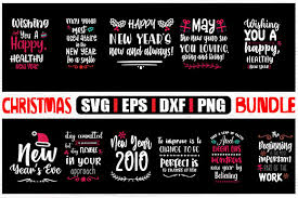 Download Happy New Year Christmas Bundle Graphic By Svg In Design Creative Fabrica PSD Mockup Templates