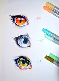 Human Animal Eyes By Lighane Eye Drawing Eye Art Drawings