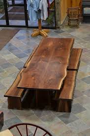 Custom Made Live Edge Walnut Slab Dining Table Slab Dining Tables Live Edge Wood Table Walnut Slab Dining Table