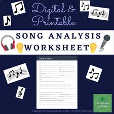 Different instruments can play different pitches. Song Analysis Worksheet Based On The 7 Elements Of Music Tpt