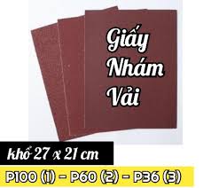 Giấy nhám vải tờ mịn và giấy ráp vải cuộn sơn nước giá bao nhiêu tiền?