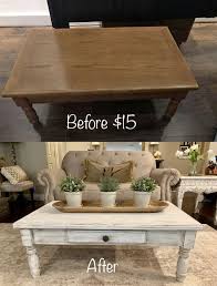 See more ideas about painted dining table, dining table, painted furniture. Coffee Table Makeover Painted With White Chalk Paint Painted Dining Table White Chalk Paint Furniture Coffee Table Makeover