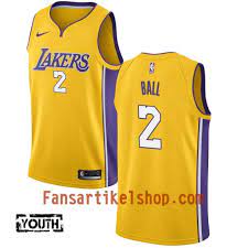 Entdecke rezepte, einrichtungsideen, stilinterpretationen und andere ideen zum ausprobieren. Nba Los Angeles Lakers Trikot Lonzo Ball 2 Nike 2017 18 Gold Swingman Kinder