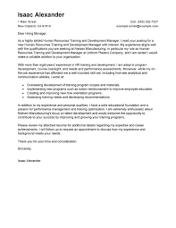 Best Training And Development Cover Letter Examples Livecareer Cover Letter For Resume Cover Letter Example Letter Example