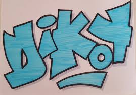 Serigraffiti Dikoy Bleu Fuo Graffiti Serigraphie Fluo