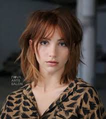 Short shag haircuts with bangs