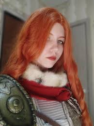 In the short trailer for Elden Ring, Malenia's eyes can be seen under the  helmet. Do you think she could have healthy eyes before the fight with  Radahn? (cosplay by me) :
