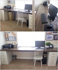 Diy Computer Desk Case Designs For Small Spaces For Two Ideas Ikea Into Vanity Legs Plans Wood Battlest Diy Computer Desk File Cabinet Desk Diy Desk