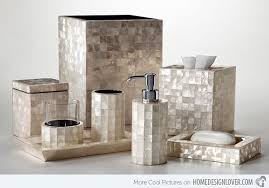 Not only do bathroom accessories help organize your essential bathroom tools, they infuse color, style and texture together to transform your bathroom into a cozy luxury spa. 15 Trendy Modern Bathroom Accessories Set Home Design Lover Modern Bathroom Accessories Bathroom Accessories Luxury Modern Bathroom Accessories Set