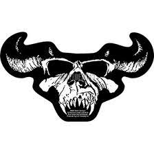 The most common black and white skull print material is cotton. Danzig Aufkleber Skull Black White