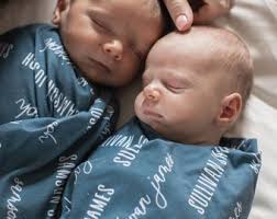 Baby Name Swaddle, Swaddle and 3D Birth Stat, Baby Name Announcement,  Hospital Newborn Announcement, 3D Baby Birth Stat, Boy Baby Blanket