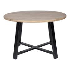Moe S Home Collection Mila Round Dining Table In 2020 Dining Table Round Dining Table Solid Oak Table