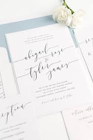 Romantic Calligraphy Wedding Invitations In Dusty Blue Shine Wedding Invitations Calligraphy Wedding Invitation Wedding Invitations Romantic