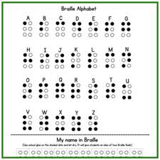 Bright Braille Alphabet Printable Jackson Website