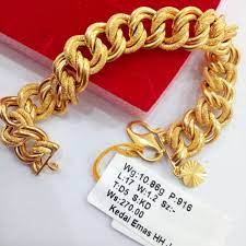 Unboxing gelang tangan emas kc gold smith. Gold Rantai Tangan Emas 916 Coco Sajat Shopee Malaysia