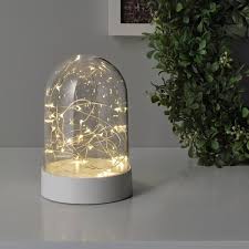Fortjusning Led Decorative Light Battery Operated Dome White Ikea