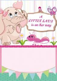 Writing a baby shower card for the first time. Baby Girl Invitation Templates Zimer