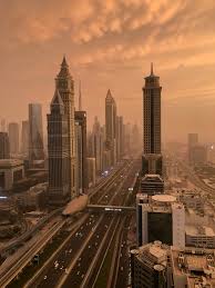 Aerial View of the Sheikh Zayed Junction in Dubai, UAE · Free Stock Photo
