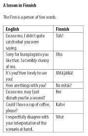 A Lesson In Finnish Finnish Language Learn Finnish Finnish Words