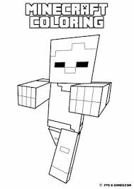Printable Minecraft Coloring Zombie Minecraft Coloring Pages Minecraft Printables Minecraft Drawings
